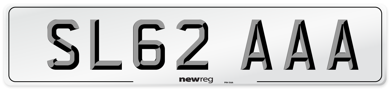 SL62 AAA Number Plate from New Reg
